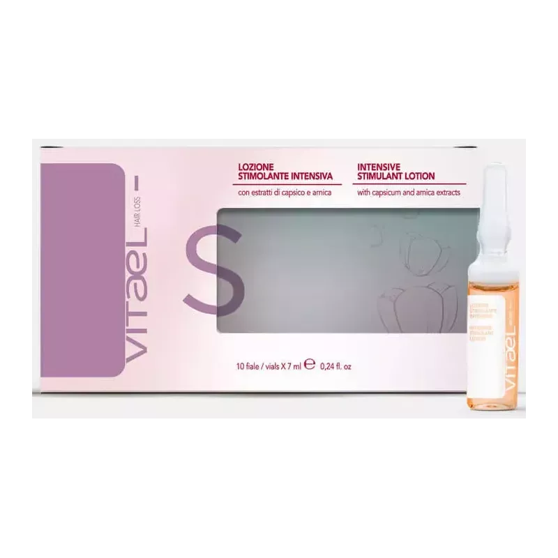 Vitael Lozione Stimolante 10 Fiale x 7ml | Trattamento Anticaduta Vitael Lozione Stimolante 10 Fiale x 7ml | Trattamento Anticaduta