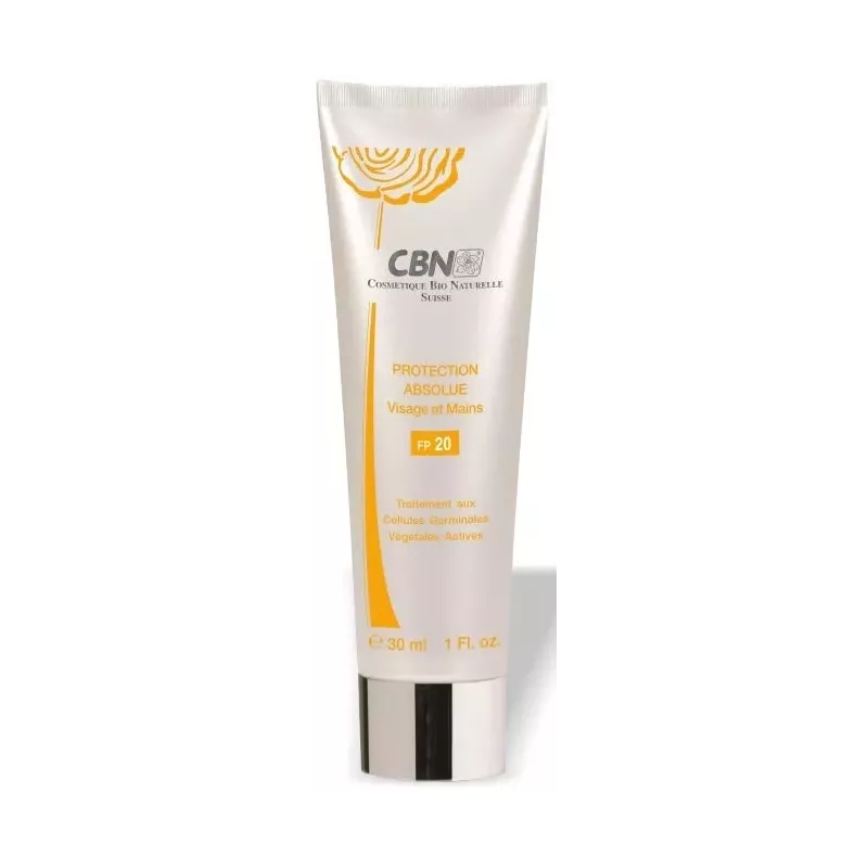 Cbn Protection Absolue SPF 20 Visage - Décolleté - Mains - 30ml Cbn Protection Absolue SPF 20 Visage - Décolleté - Mains - 30ml