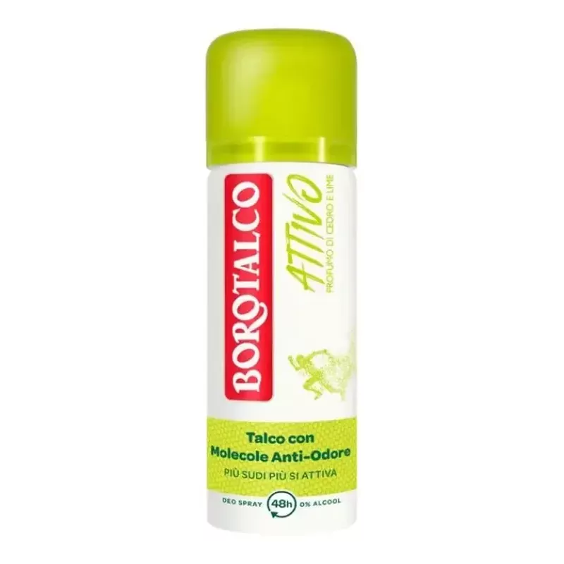 Borotalco Deodorante spray 48h Attivo Cedro e Lime - Travel - 50ml Borotalco Deodorante spray 48h Attivo Cedro e Lime - Travel - 50ml