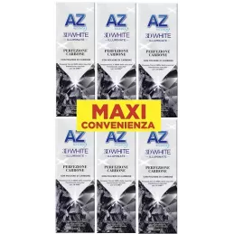 AZ Dentifricio 3D White Illuminate Sbiancante al Carbone - 6x50ml