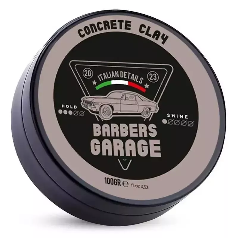 Barbers Garage Concrete Clay Cera Modellante per Capelli e Barba 100g Barbers Garage Concrete Clay Cera Modellante per Capelli e Barba 100g
