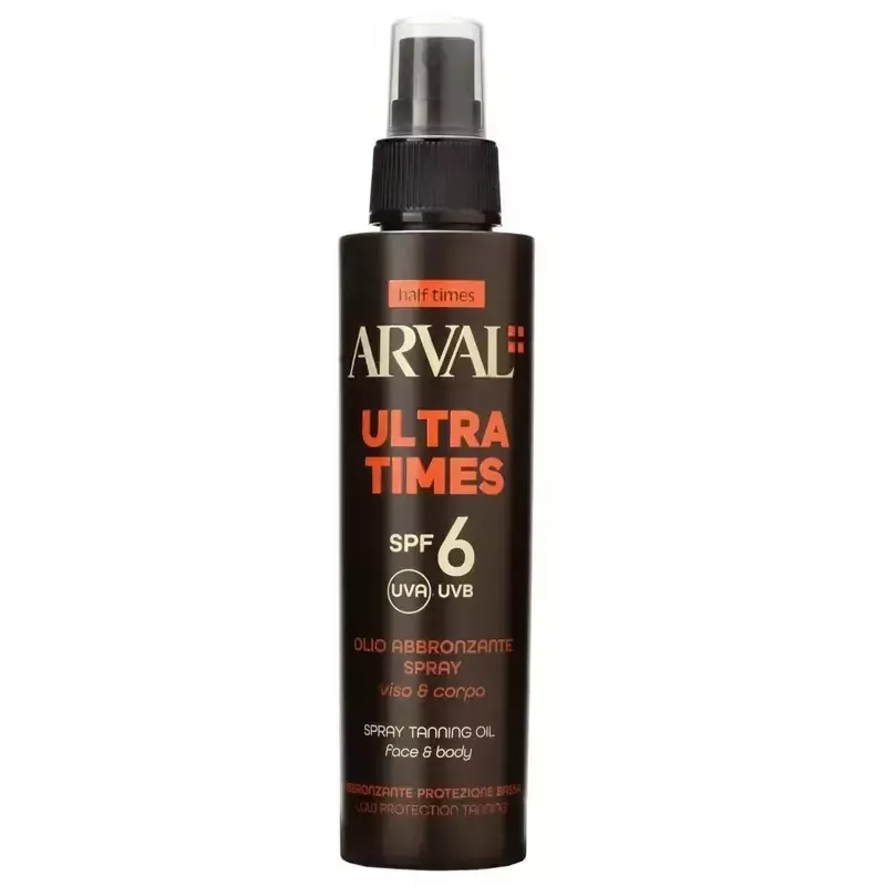 Arval Ultra Times SPF6 - Olio abbronzante spray 125ml Arval Ultra Times SPF6 - Olio abbronzante spray 125ml
