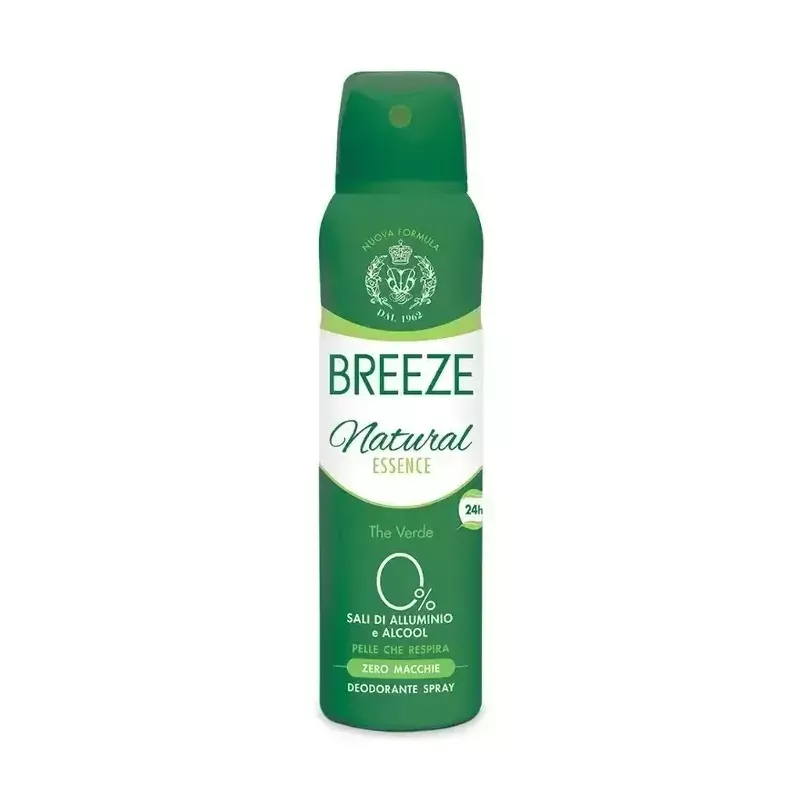 Breeze Natural Essence Deodorante Spray Tè Verde 150ml Breeze Natural Essence Deodorante Spray Tè Verde 150ml