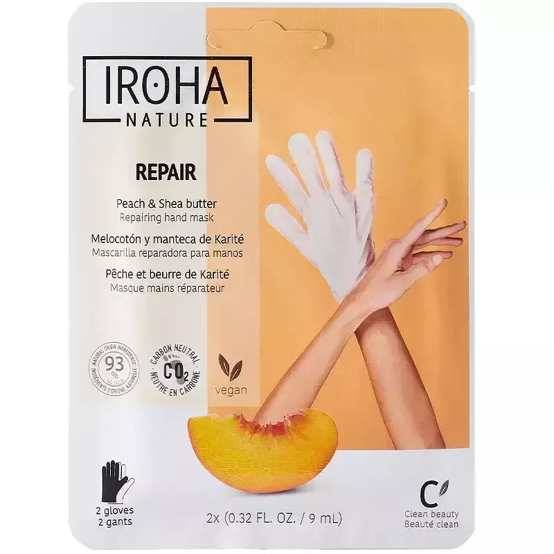 Guanti Maschera Mani Iroha Pesca e Karité – 9ml Guanti Maschera Mani Iroha Pesca e Karité – 9ml