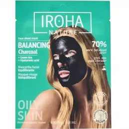 Maschera Purificante Viso Iroha al Carbone Attivo 23ml