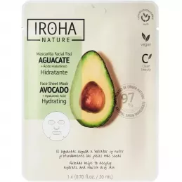 Maschera Viso Idratante Iroha con Avocado e Acido Ialuronico