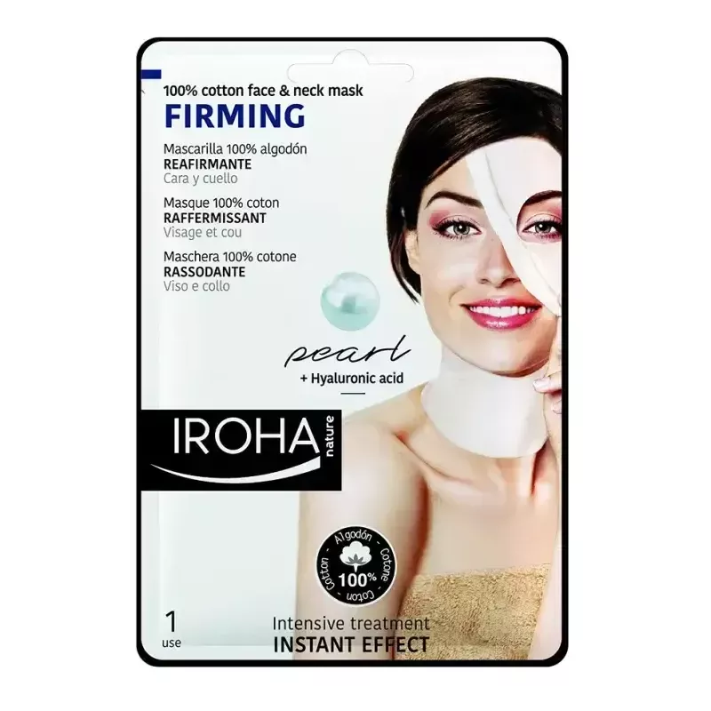Iroha Maschera Rassodante Viso e Collo in Cotone 30ml Iroha Maschera Rassodante Viso e Collo in Cotone 30ml