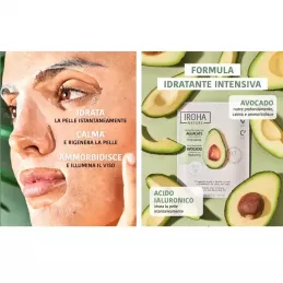 Maschera Viso Idratante Iroha con Avocado e Acido Ialuronico Maschera Viso Idratante Iroha con Avocado e Acido Ialuronico