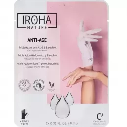 Guanti Maschera Anti Età Iroha con Acido Ialuronico