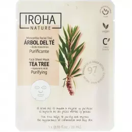 Maschera Viso Detox con Tea Tree e Acido Ialuronico