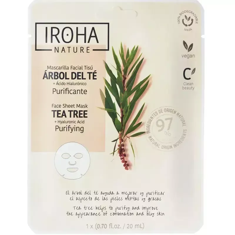 Maschera Viso Detox con Tea Tree e Acido Ialuronico Maschera Viso Detox con Tea Tree e Acido Ialuronico