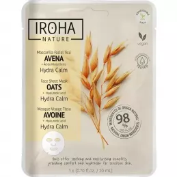 Maschera Viso Calmante Antirossore con Avena - Iroha