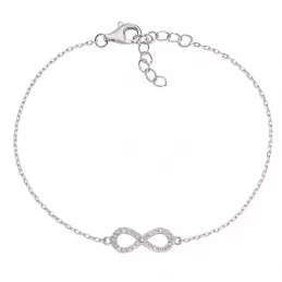 Bracciale Amen Donna Infinito Argento 925 Zirconi