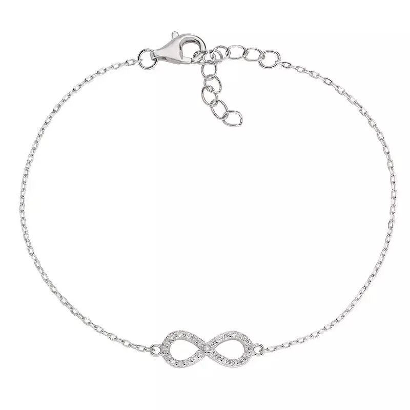 Bracciale Amen Donna Infinito Argento 925 Zirconi Bracciale Amen Donna Infinito Argento 925 Zirconi