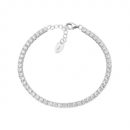 Amen Bracciale Tennis in Argento 925 e Zirconi Bianchi