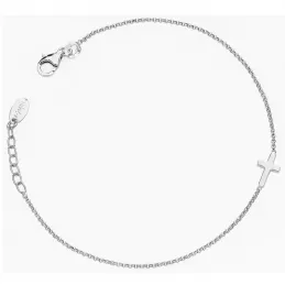 Bracciale Amen con Croce in Argento 925 Unisex