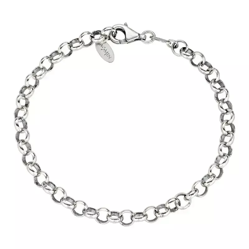 Bracciale Amen Base Charm in Argento 925 Unisex Bracciale Amen Base Charm in Argento 925 Unisex