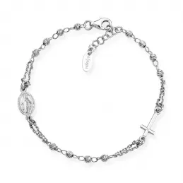 Bracciale Rosario Amen con Grani Diamantati
