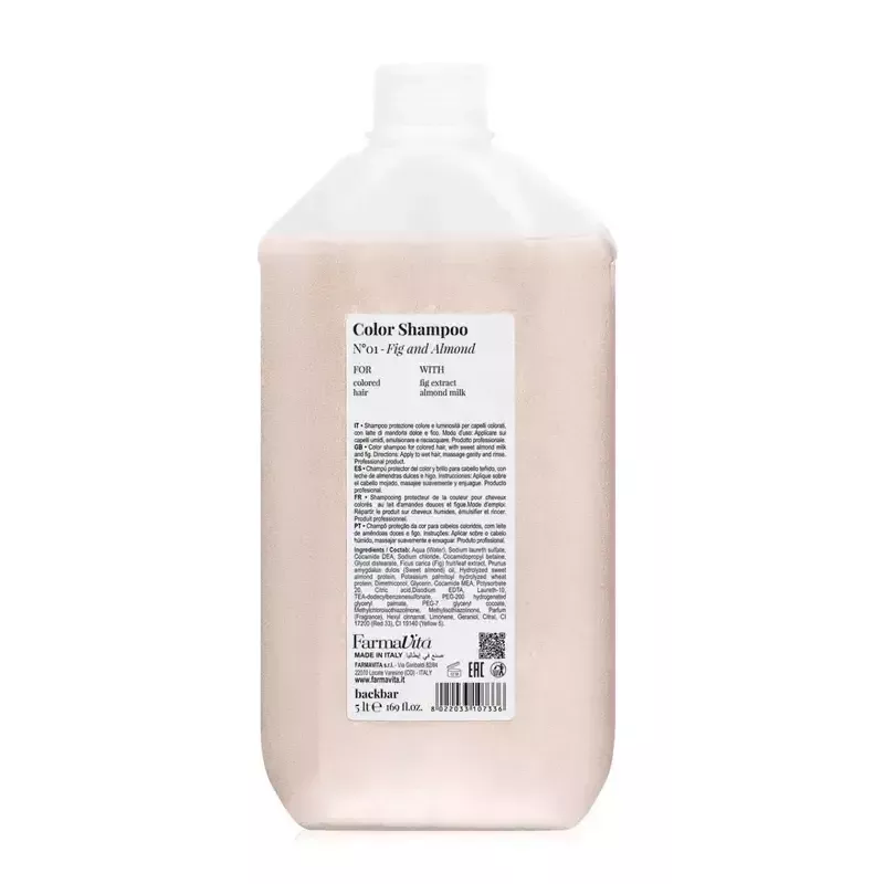 Farmavita Backbar Color Shampoo N°01 Fig and Almond 5000ml Farmavita Backbar Color Shampoo N°01 Fig and Almond 5000ml