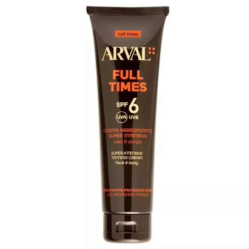 Arval Full Times spf6 - Crema abbronzante viso e corpo 150ml Arval Full Times spf6 - Crema abbronzante viso e corpo 150ml