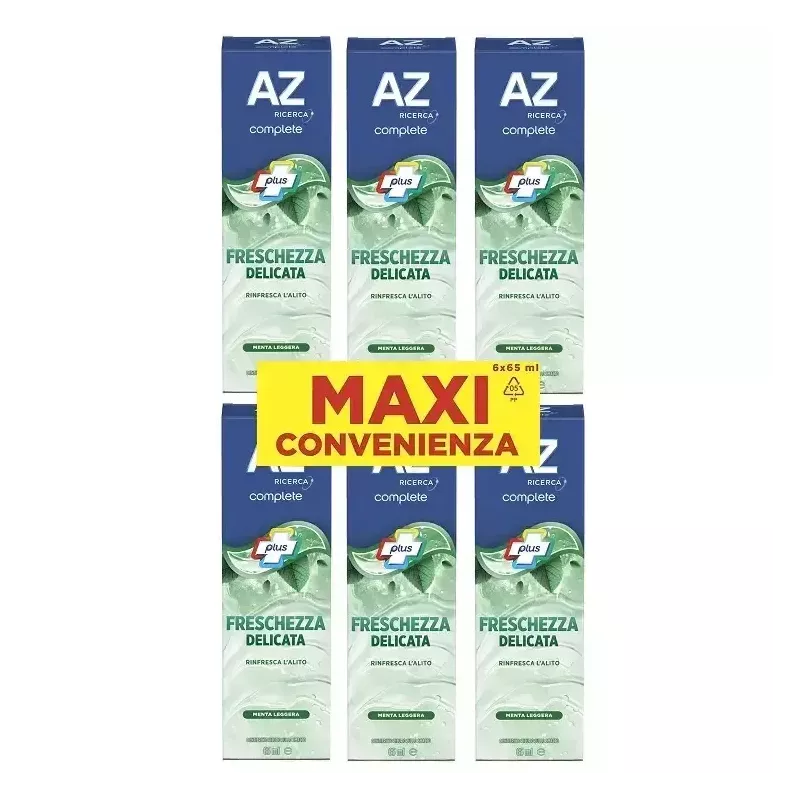 AZ Dentifricio Freschezza Delicata 6x65ml | Pulizia 2 in 1