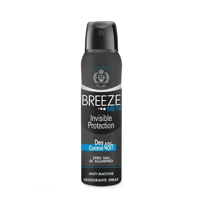 Breeze Men Invisible Spray – Deodorante Uomo 48h Freschezza