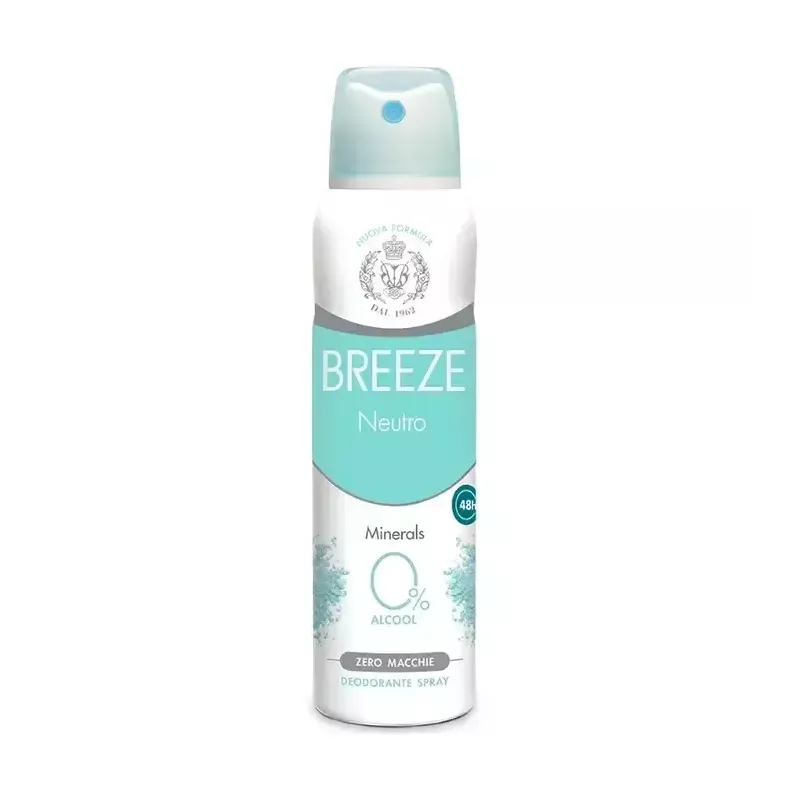 Breeze Neutro Deodorante Spray 150ml – Delicato e Senza Alcool