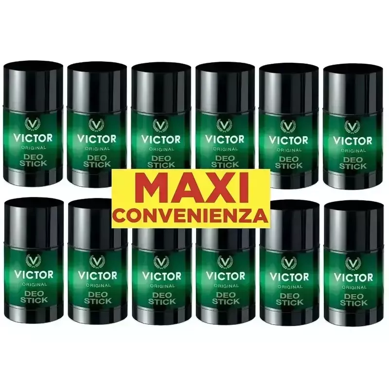 Victor Original Stick 75ml – Pack 12 pezzi Freschezza Uomo Victor Original Stick 75ml – Pack 12 pezzi Freschezza Uomo