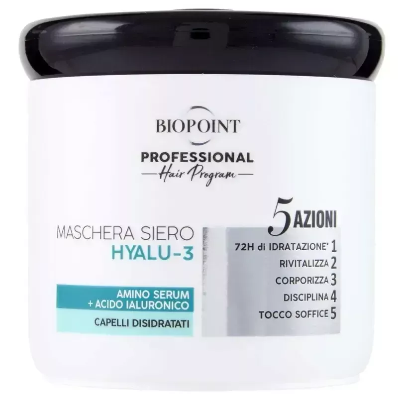 Biopoint Hyalu-3 Maschera Siero 400ml – Idratazione Capelli