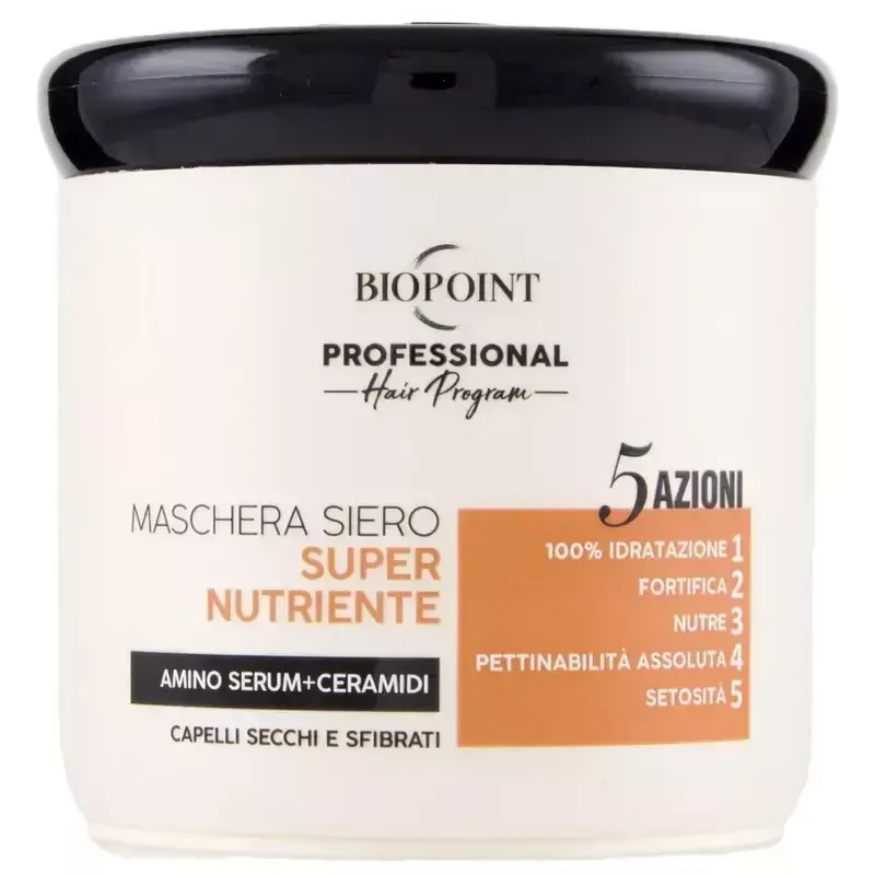 Biopoint Maschera Super Nutriente 400ml – Capelli Secchi