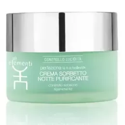 Gli Elementi Crema Sorbetto Notte Purificante 50ml | Pelle Grassa